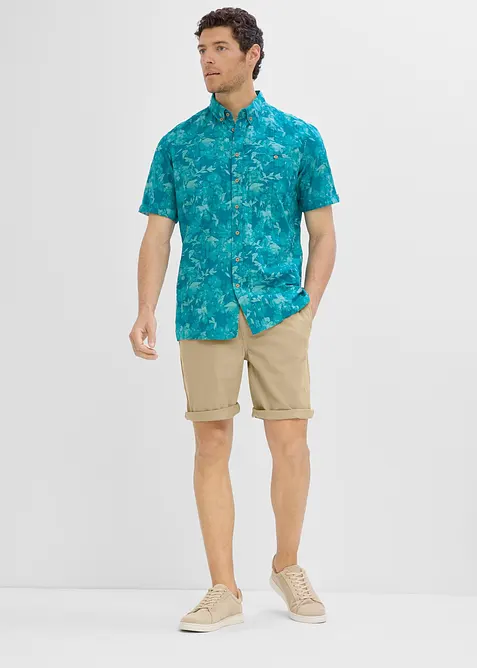 Schlupf-Bermuda aus reiner Baumwolle in Regular Fit, bonprix
