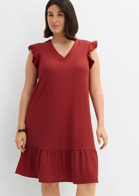 Jerseykleid mit Volant, bonprix