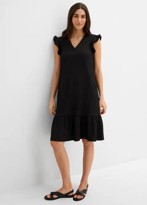 Jerseykleid mit Volant, bonprix