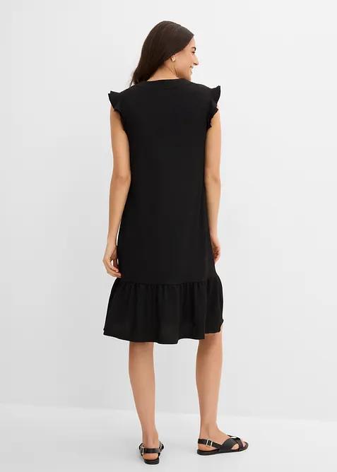 Jerseykleid mit Volant, bonprix
