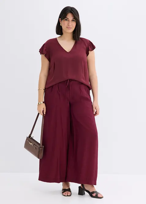 Blouse &agrave; volants, bonprix
