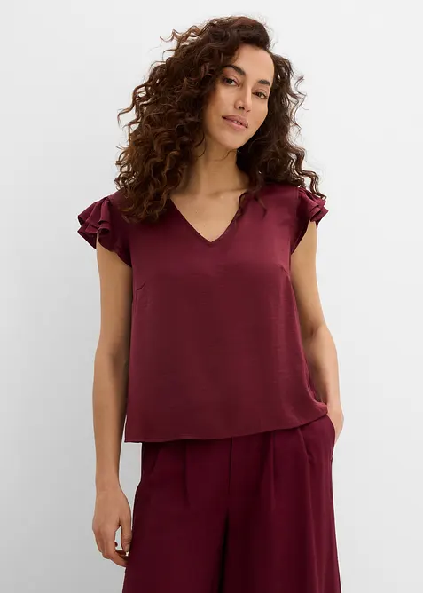 Blouse &agrave; volants, bonprix