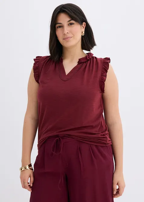 Top &agrave; dentelle, bonprix