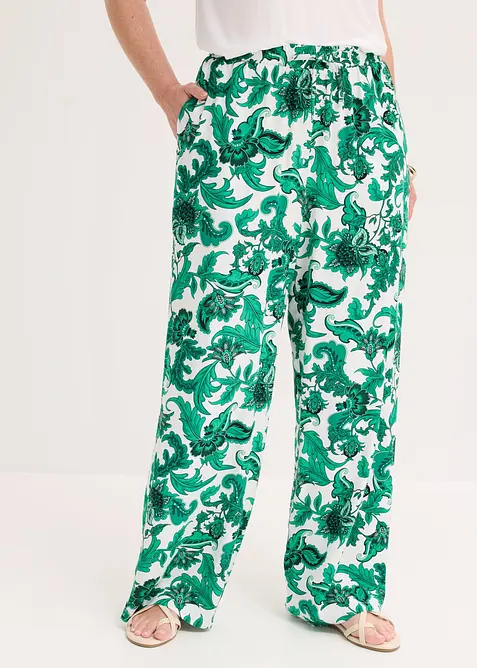 Marlenehose aus flie&szlig;ender Viskose, bonprix