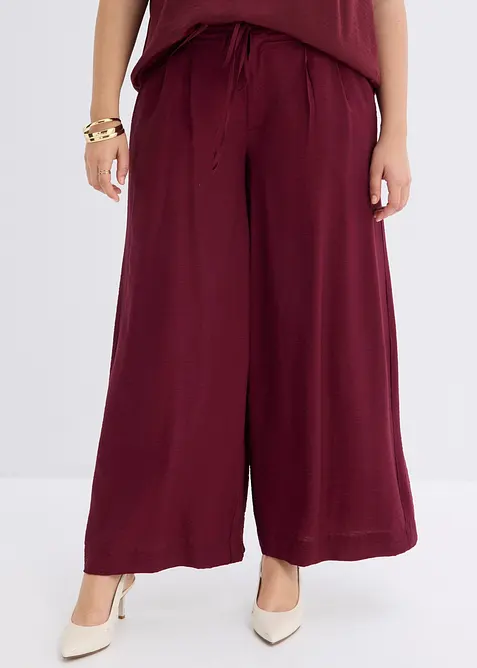Pantalon fluide &agrave; taille &eacute;lastiqu&eacute;e, bonprix