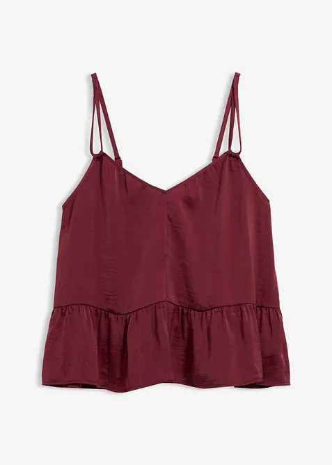 Blusentop aus flie&szlig;endem Satin, bonprix