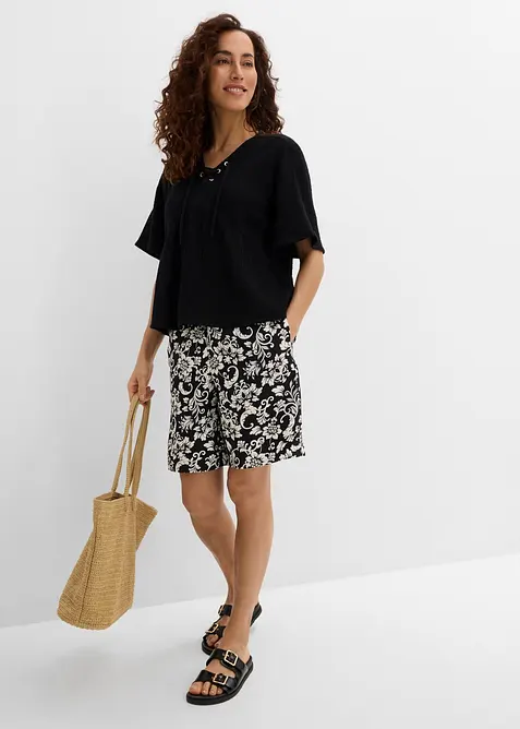 Blusenshirt aus luftigem Musselin, bonprix