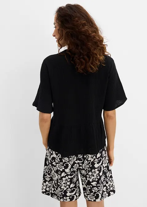 Blusenshirt aus luftigem Musselin, bonprix