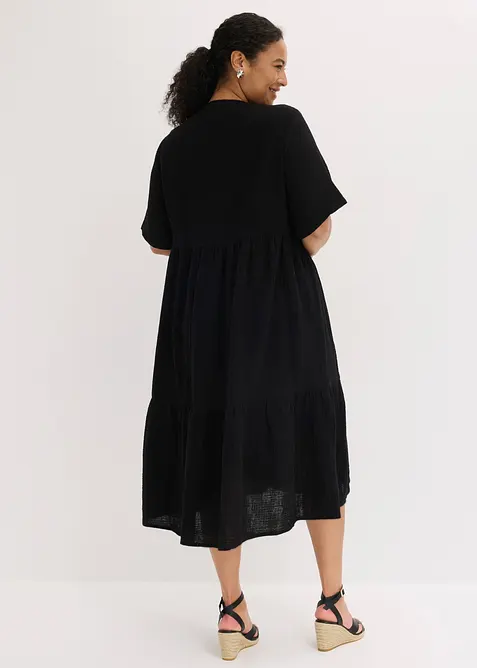 Midikleid aus reiner Baumwolle, bonprix