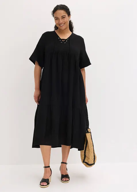 Midikleid aus reiner Baumwolle, bonprix