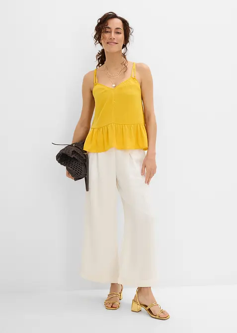 Top blouse en satin fluide, bonprix