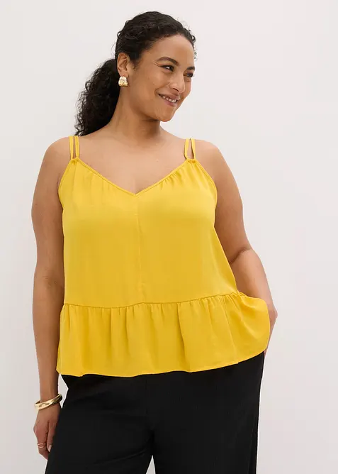 Top blouse en satin fluide, bonprix