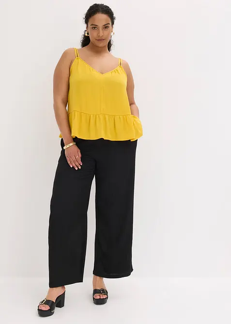 Top blouse en satin fluide, bonprix