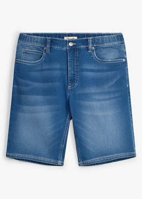 Bermuda regular en jean sweat &agrave; taille &eacute;lastiqu&eacute;e, bonprix