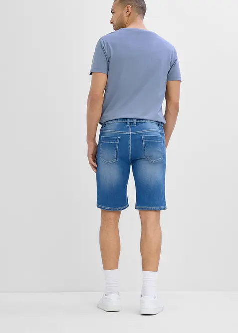 Bermuda regular en jean sweat &agrave; taille &eacute;lastiqu&eacute;e, bonprix