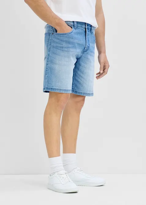 Leichte Jeans-Shorts mit Dehnbund, Relaxed Fit, bonprix