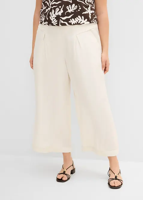 Culotte mit flie&szlig;ender Viskose, bonprix