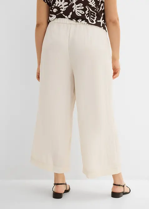 Culotte mit flie&szlig;ender Viskose, bonprix