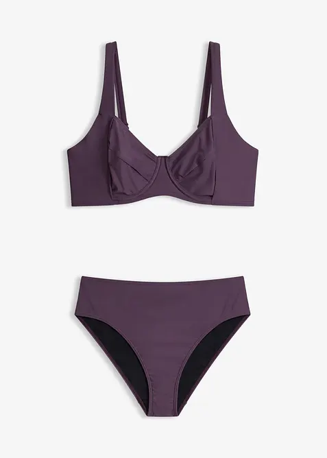 Minimizer-Bikini mit Light Shape-Highwaist Bikinihose (2-tlg. Set), bonprix