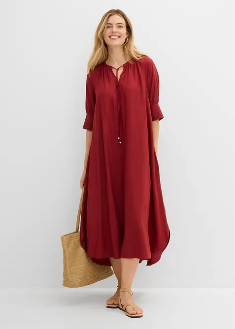 Tunika-Kleid aus flie&szlig;ender Viskose, bonprix