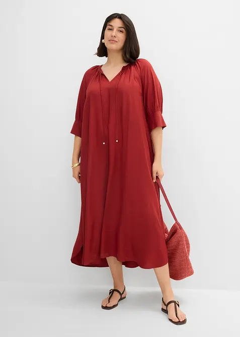 Tunika-Kleid aus flie&szlig;ender Viskose, bonprix