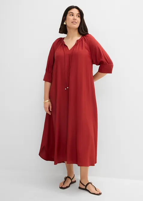 Tunika-Kleid aus flie&szlig;ender Viskose, bonprix