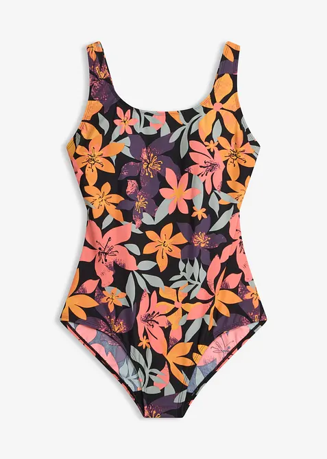 Maillot 1 pi&egrave;ce sculptant, maintien l&eacute;ger, bonprix