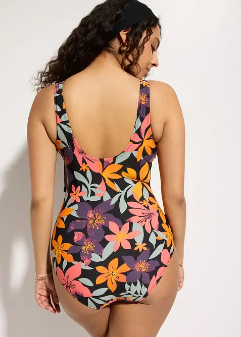 Maillot 1 pi&egrave;ce sculptant, maintien l&eacute;ger, bonprix