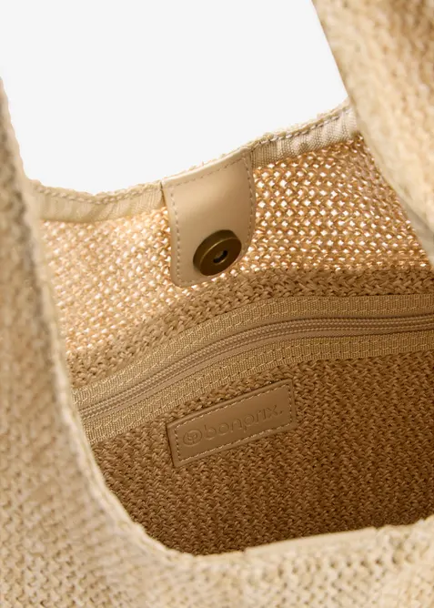 Shopper in Strohoptik, bonprix
