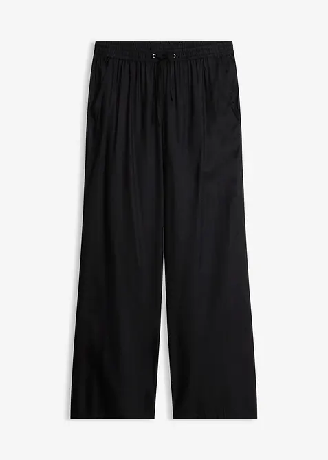 Pantalon palazzo imprim&eacute; en viscose, bonprix
