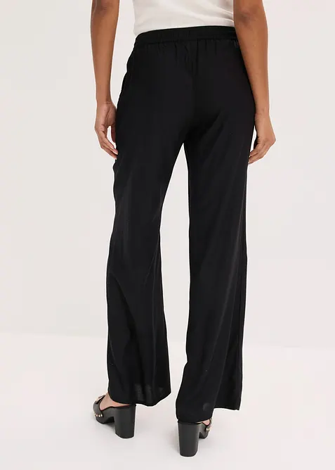 Pantalon palazzo imprim&eacute; en viscose, bonprix