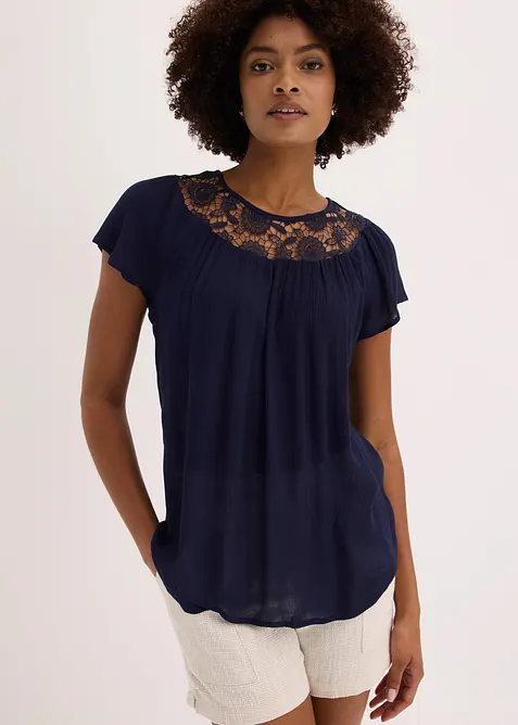 Bluse aus reiner Viskose, bonprix