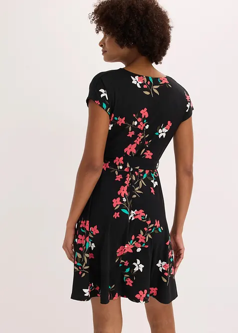 Robe en jersey style portefeuille, bonprix