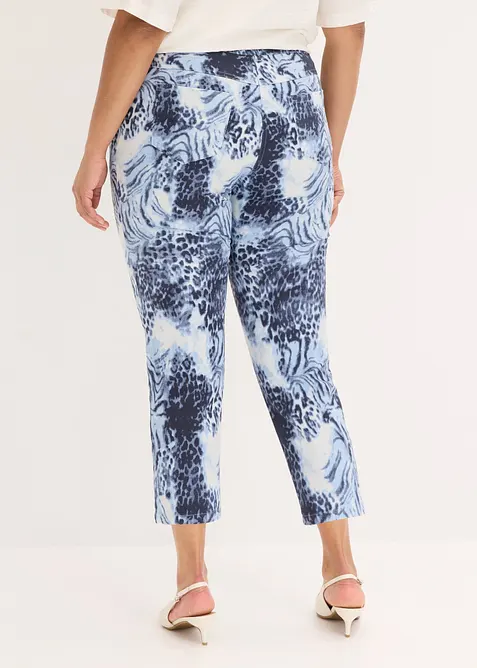 Pantalon extensible 7/8 imprim&eacute;, bonprix