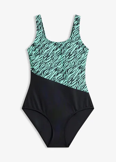 Badeanzug mit Zebra-Druck, bonprix