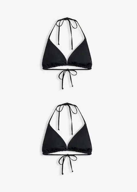 Triangel-Bikinioberteil im Doppelpack (2er Pack), bonprix