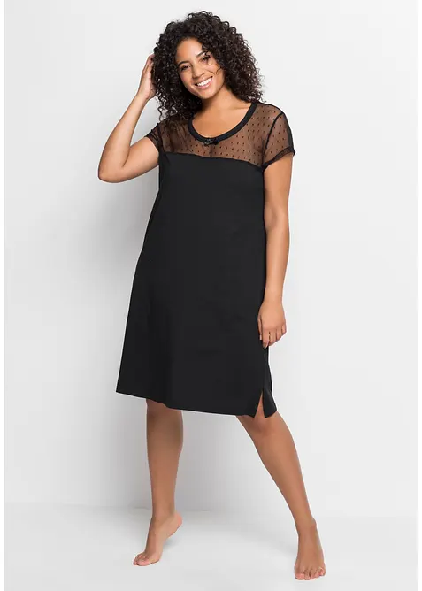 Chemise de nuit courte en coton, bonprix