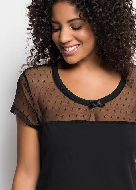 Chemise de nuit courte en coton, bonprix