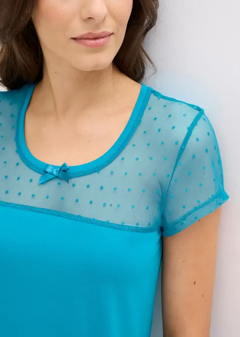 Chemise de nuit courte en coton, bonprix