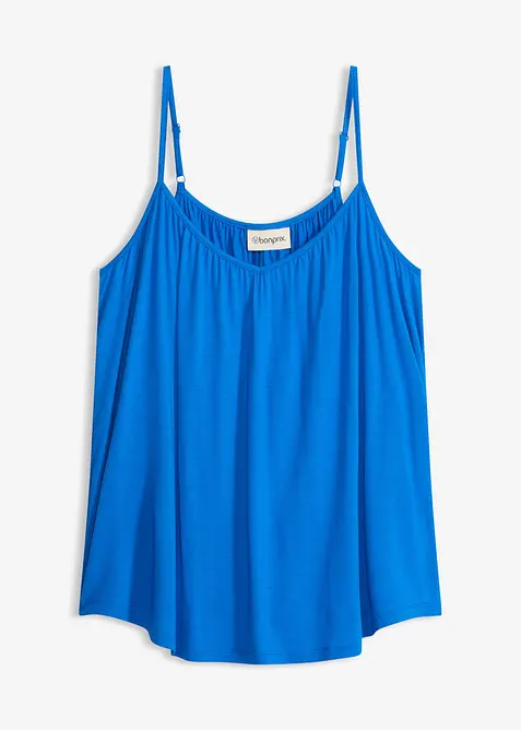 Top &agrave; fines bretelles en viscose fluide, bonprix