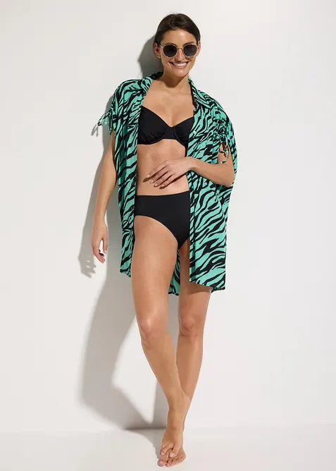 Strandbluse aus strukturiertem Crinkle, bonprix