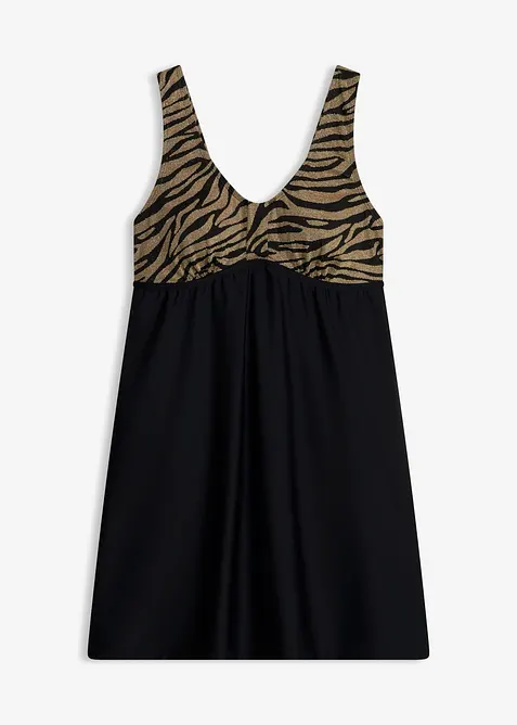 Badekleid mit gl&auml;nzendem Material, bonprix