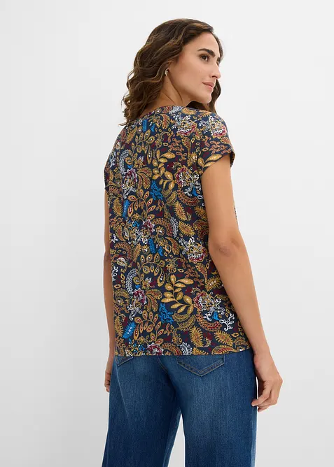 Baumwoll Shirt, bedruckt, Kurzarm, bonprix