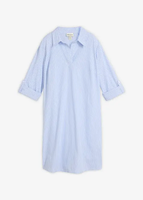 Robe-chemise 100% coton, bonprix