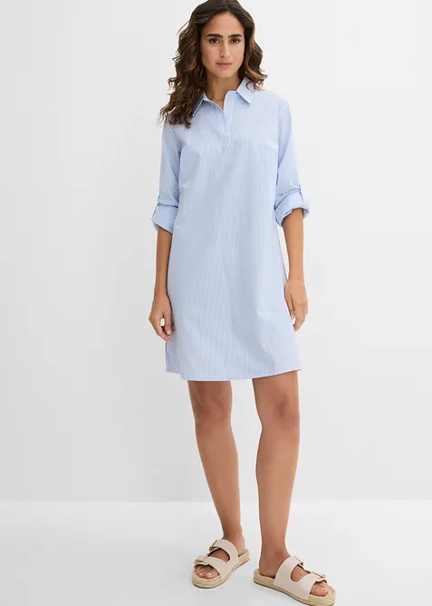 Robe-chemise 100% coton, bonprix