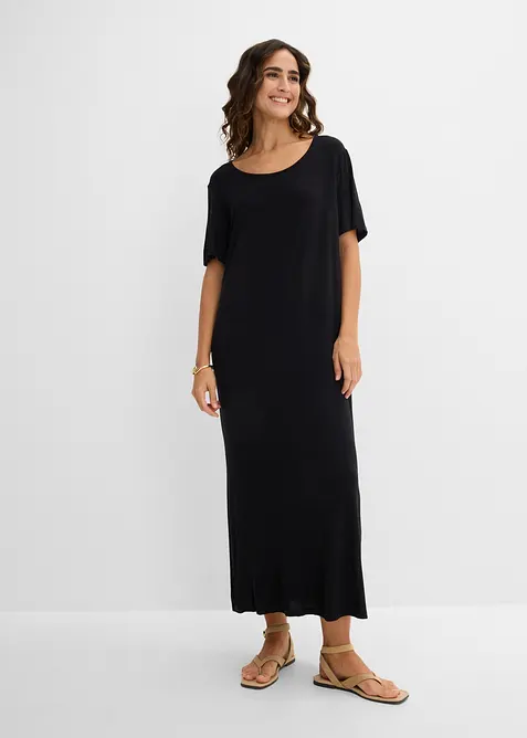 Jerseykleid aus flie&szlig;endem Viskose-Mix, bonprix