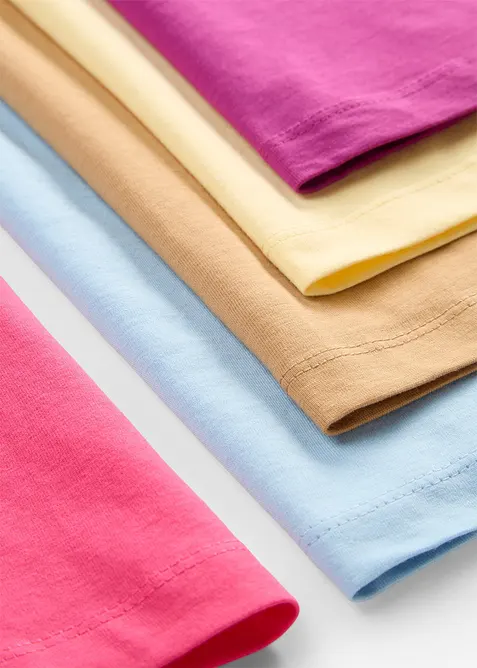 Lot de 5 d&eacute;bardeurs longs 100% coton, bonprix