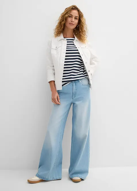 T-Shirt mit U-Boot-Ausschnitt, bonprix