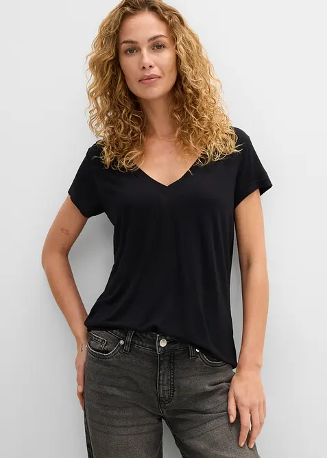 T-Shirt aus softer Viskose, bonprix