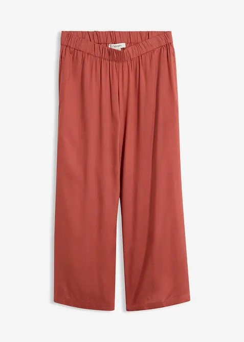 Weite Culotte aus flie&szlig;ender Viskose, bonprix